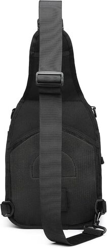 Tactical Sling Backpack Bag Pack for Men Military One Strap Shoulder Backpack Crossbody Bag With Holster 10 Liters in Saudi Arabia