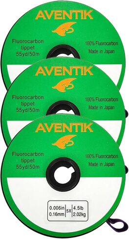 Aventik Fly Fishing Tippet Leader Fluorocarbon Line Fly Line Tippet Holder Fast Sinking Invisible in Saudi Arabia