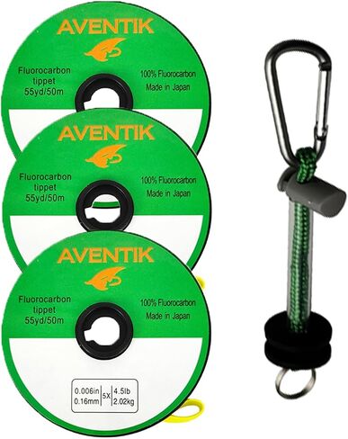Aventik Fly Fishing Tippet Leader Fluorocarbon Line Fly Line Tippet Holder Fast Sinking Invisible in Saudi Arabia