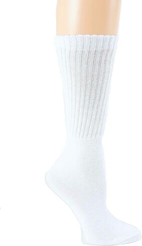Lightweight Soft Cotton Slouch Scrunch Socks Size 9-11 - Fits Teen, Girl, Womens Shoe Size 6-9, 2 Pack in Saudi Arabia
