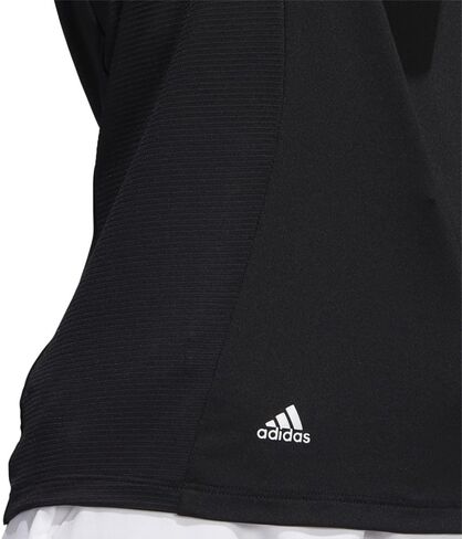 قميص بولو نسائي من adidas Golf، مقاس كبير، أسود in Saudi Arabia