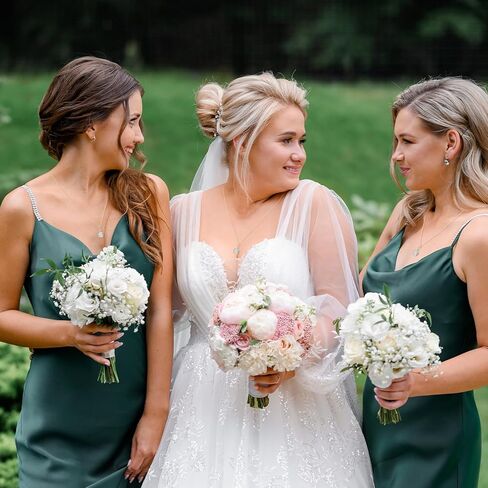 Your Always Charm 2/4/6 Pcs Bridesmaid Gifts for Wedding Day Bridesmaid Necklace Thank You for Helping Us Tie The Knot Necklace Bridesmaid Jewelry Gifts Wedding Necklace for Bridesmaid in Kuwait