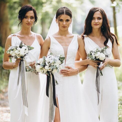 Your Always Charm 2/4/6 Pcs Bridesmaid Gifts for Wedding Day Bridesmaid Necklace Thank You for Helping Us Tie The Knot Necklace Bridesmaid Jewelry Gifts Wedding Necklace for Bridesmaid in Kuwait