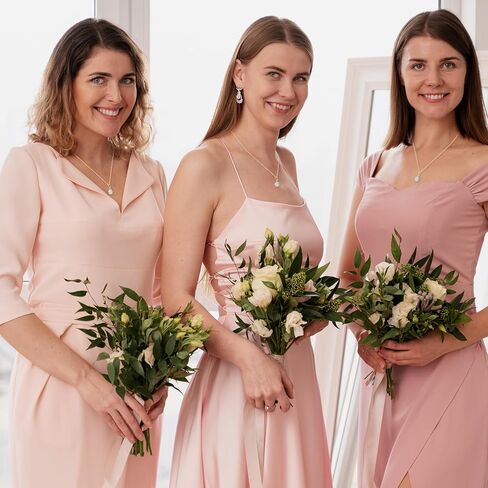 Your Always Charm 2/4/6 Pcs Bridesmaid Gifts for Wedding Day Bridesmaid Necklace Thank You for Helping Us Tie The Knot Necklace Bridesmaid Jewelry Gifts Wedding Necklace for Bridesmaid in Kuwait