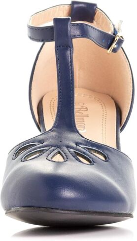 Bellmora Women's Jamie-01 Vintage Round Toe T-Strap Mary Jane Costume Dress High Heel Swing Shoe with Sexy 3" Heel for Every Flapper in Saudi Arabia