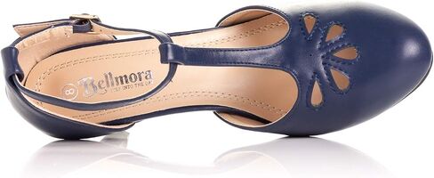 Bellmora Women's Jamie-01 Vintage Round Toe T-Strap Mary Jane Costume Dress High Heel Swing Shoe with Sexy 3" Heel for Every Flapper in Saudi Arabia