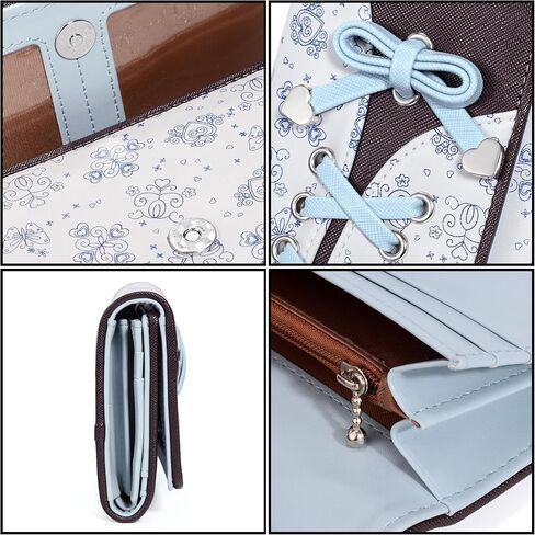 UTO-Wallet-for-Women Large Capacity PU Leather Pink Card Holder Phone Case Zipper Pocket Purse Clutch 204 in Kuwait