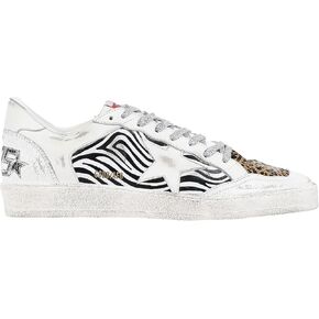 Golden Goose Ball Star Zebra Leather, Brown Black/White