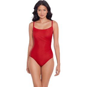 Miraclesuit Women's Swimwear Rock Solid Starr Underwire Tummy Control One Piece Swimsuit