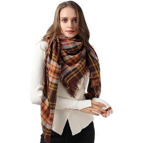 Scarf for Women - Womens Winter Scarf, Scarves for Women Winter Soft and Warm Winter Scarf Plaid, Large Blanket Scarf Wrap Shawl Scarves