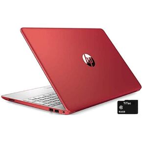 HP Pavilion 15 15.6-inch HD Laptop - Intel Pentium Processor - 8GB DDR4 - 128GB SSD - Webcam - USB-C - HDM - WiFi - Windows 10 S - Scarlet Red - TiTac Accessory (Renewed)