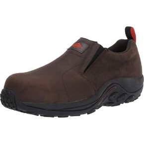 حذاء Merrell الرجالي Jungle Moc المصنوع من الجلد المركب عند أصابع القدم الساكنة