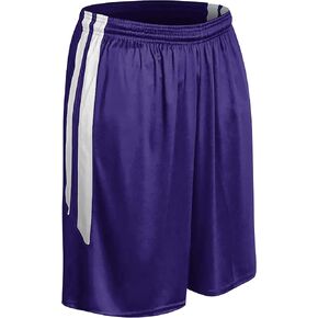 Champro Unisex-Youth Dri Gear Muscle Basketball Shorts, White, Forest Green, Youth Large