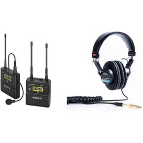 Sony UWP-D Wireless Microphone System (UWP-D21/14) MDR7506 Professional Large Diaphragm Headphone