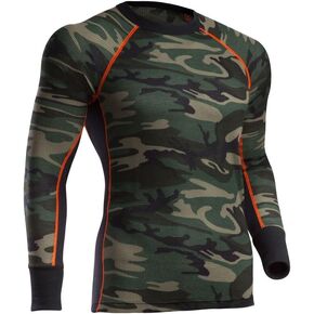 Indera Men's Woodland Camo Thermal Underwear Top