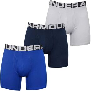 Under Armour Men's Charged Cotton 6-inch Boxerjock 3-Pack