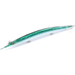 Atlantic Needlefish Sinking Jerkbait with Treble Hooks for Sea Fishing Big Game(18cm/7.15in 64g/2.26oz.6 Color Option)
