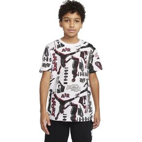 Jordan Boy's Throwback All Over Print Short Sleeve Tee (Big Kids)