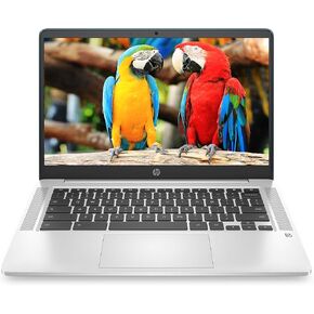 HP Chromebook 14-inch FHD Laptop, Intel Celeron N4000, 4 GB RAM, 32 GB eMMC, Chrome (14a-na0060nr, Ceramic White)