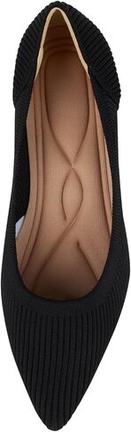 YEOJOU Heels for Women Knit Pointed Toe Women Pump Shoes Low Heel Comfort Womens Dress Shoes Work Office Size 7 - Size 10 in Saudi Arabia