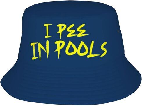 قبعة دلو I Pee in Pools للجنسين، قبعة صياد الفكاهة المضحكة للسفر والشاطئ وقبعات الشمس لأغطية الرأس في الهواء الطلق in Saudi Arabia