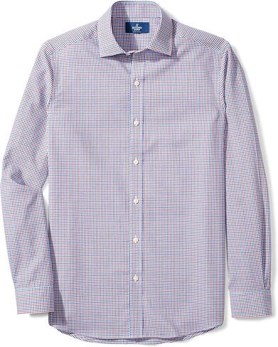 قميص رجالي بأزرار سفلية بمقاس كلاسيكي من قطن سوبيما غير قابل للكي in Kuwait