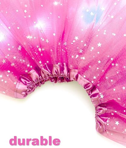 Women's Tulle Tutu Skirt with Lace Bow Headband, Light Up Starry Sky Elastic Ballet Dance Skirt for Party Halloween in Kuwait