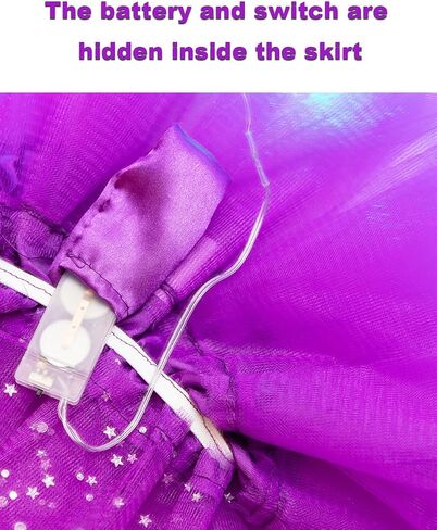 Women's Tulle Tutu Skirt with Lace Bow Headband, Light Up Starry Sky Elastic Ballet Dance Skirt for Party Halloween in Kuwait
