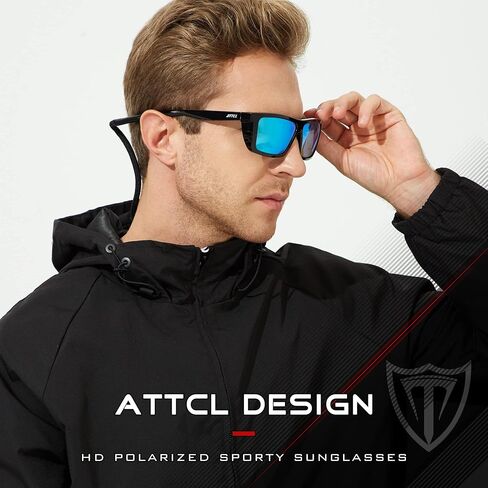 ATTCL Sports Polarized Sunglasses For Men Women Cycling Driving Fishing 100% UV Protection Sunglass in Kuwait