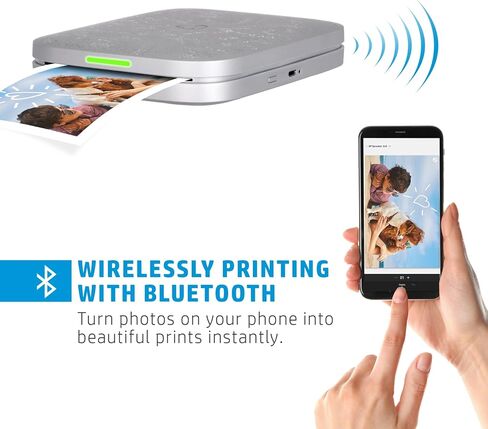 طابعة الصور الفورية HP Sprocket 3x4 - المجموعة: 20 حزمة من ورق زنك، حافظة، ألبوم صور، أقلام تحديد، مجموعة ملصقات in Kuwait