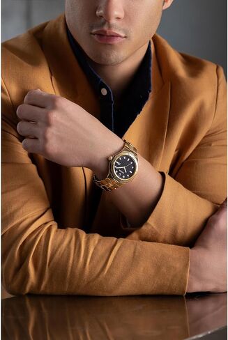 Bulova Men's Classic Stainless Steel 3-Hand Date Quartz Watch with Diamonds and Black Dial, 44mm Style: 98D103 in Kuwait
