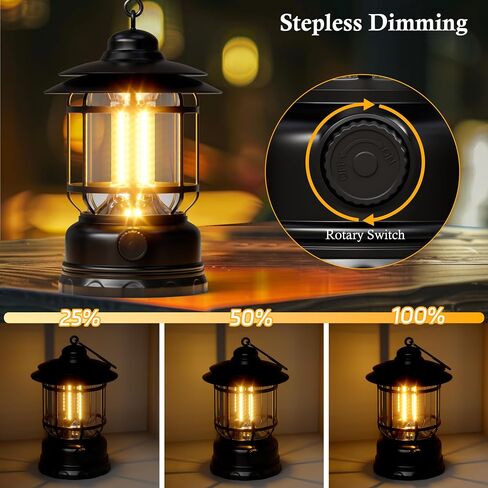 Camping Lanterns Battery Powered Rechargeable Lights,3 Pack Green in Kuwait