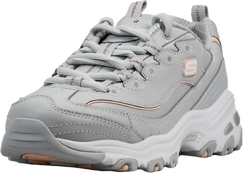 Skechers Women's D'Lites Fresh Start Memory Foam Lace-up Sneaker Fashion in Saudi Arabia