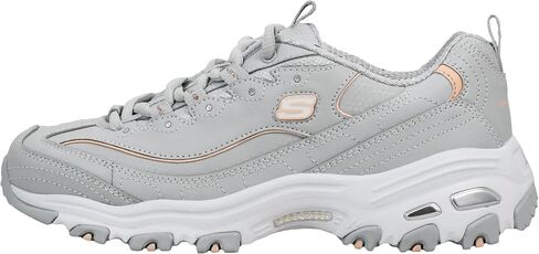 Skechers Women's D'Lites Fresh Start Memory Foam Lace-up Sneaker Fashion in Saudi Arabia