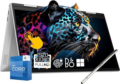 HP 15.6" Touchscreen i7 Laptop for Business & Student, Intel 10-Core i7-1355U (Up to 5Ghz) 16GB RAM 1TB SSD, Intel Iris Xe Graphics, Numeric Pad, WiFi 6, FHD IPS Display, Private Webcam, Wins 11 Pro in Saudi Arabia