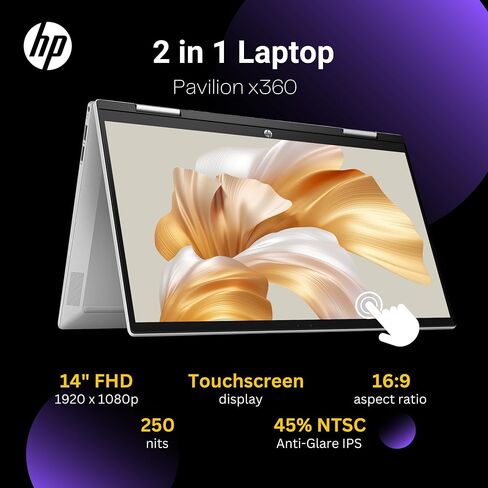 HP 15.6" Touchscreen i7 Laptop for Business & Student, Intel 10-Core i7-1355U (Up to 5Ghz) 16GB RAM 1TB SSD, Intel Iris Xe Graphics, Numeric Pad, WiFi 6, FHD IPS Display, Private Webcam, Wins 11 Pro in Saudi Arabia