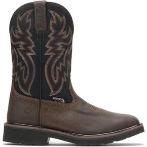 Wolverine Men's Rancher Wpf Steel Toe Wellington Work Boot, Rust/Brown, 7.5 M US