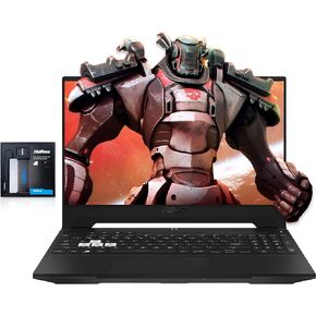 ASUS TUF Dash 15.6" 144Hz Gaming Laptop, Intel Core i7-12650H, 16GB DDR5, 512GB PCIe SSD, NVIDIA GeForce RTX 3070 8GB, Backlit Keyboard, Win 11 Pro, Black, 128GB Hotface Extension Set