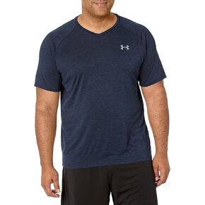 Under Armour Men's Standard Tech 2.0 V-Neck Short-Sleeve T-Shirt, (628) Beta / / Black, Large