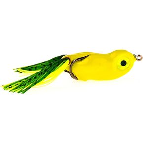 Scumdog Topwater Bass Fishing Hollow Body Frog Lure with Weedless Hooks