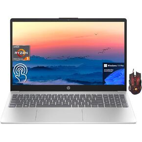 HP 2024 Newest Business Laptop, 15.6" Touchscreen, AMD Ryzen 5 7520U(Beat i7-1255U), 16GB RAM, 2TB SSD, AMD Radeon Graphics, Backlit Keyboard, Wi-Fi 6, Bluetooth, Webcam, Windows 11 Pro, with Mouse in Saudi Arabia