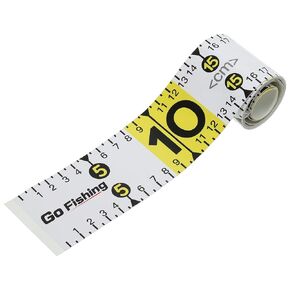 PATIKIL Adhesive Fish Ruler, 2 Pack 51 Inch Fish Measuring Tape Sticker Tape Waterproof for Fishing Boat Kayak Workbench, White