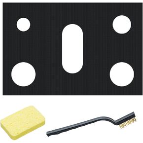 أغطية علوية لموقد الغاز بسمك 0.4 مم لشعلات الغاز لموقد غاز سامسونج، واقي موقد قابل للغسل وقابل للقطع وقابل لإعادة الاستخدام، وبطانات موقد غاز مقاومة للحرارة in Kuwait