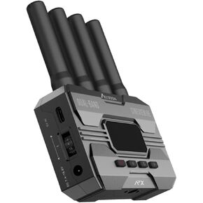 ACCSOON CineView HE Wireless Video Transmission Receiver 2.4-5Ghz Dual Channel Wireless HDMI Transmitter UVC Out for Live Streaming 1080p 60fps ≤0.06 Latency 1200ft Range（only Receiver）