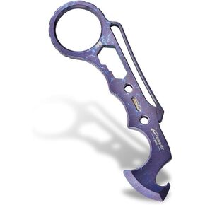 Hamans EDC Pry Bar Multi Tool Titanium EDC Crowbar Prybar Gear with Bottle Opener Wrench Crowbar Screwdriver Clip Function
