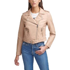 Levi's Women's Belted Faux Leather Moto Jacket (Regular & Plus Size)