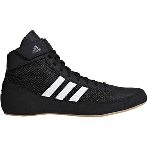 adidas Men's HVC Wrestling Shoe, Black/White, 13.5