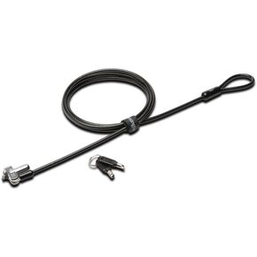 Kensington N17 Dell Laptop Lock - Keyed (K64440WW), Black and Silver, 1.1"x0.4"x0.4"