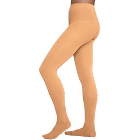Chloe Noel Figure Skating Light Tan Footed Tights TF8830 Light Tan Child Extra Large/Adult Extra Small (12-14)