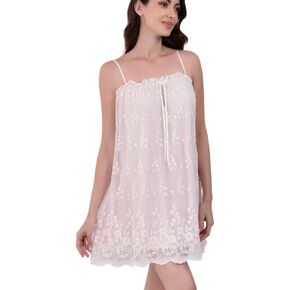 Women Vintage Chemises Victorian Nightgown Lace Flower Embroidery Sleepwear Night Sleepdress Pajamas Loungewear